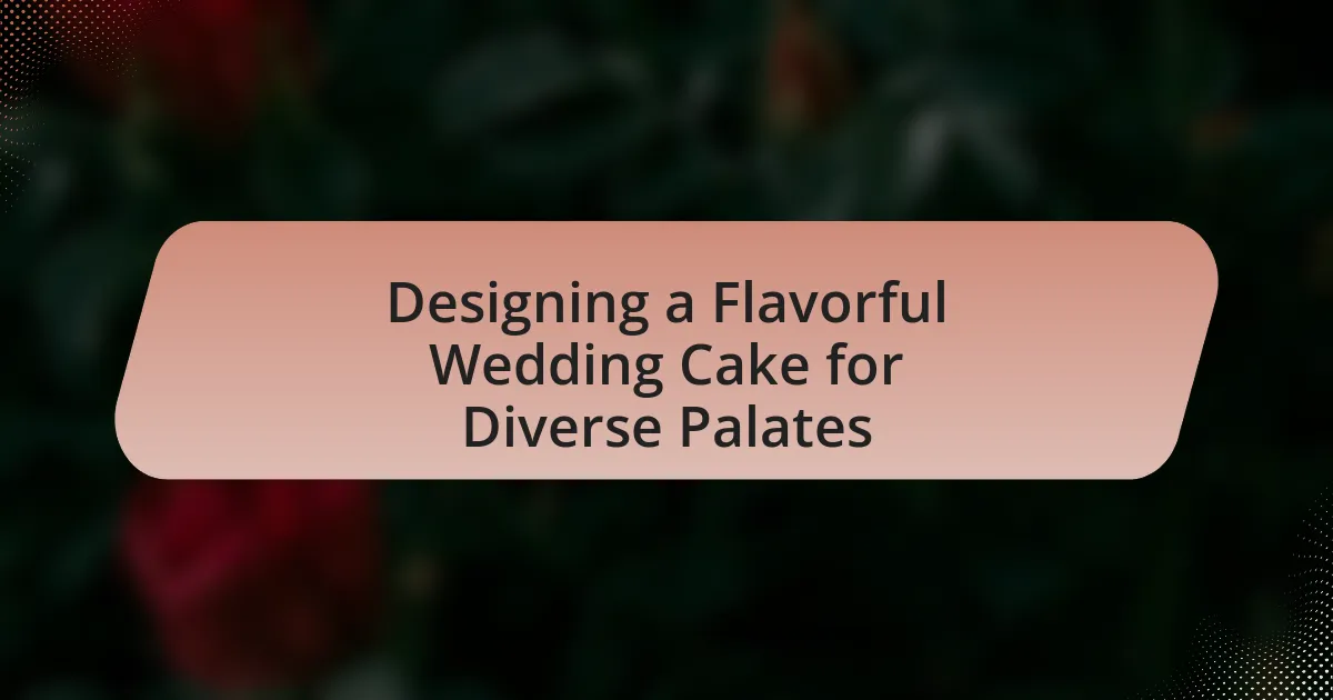 Designing a Flavorful Wedding Cake for Diverse Palates