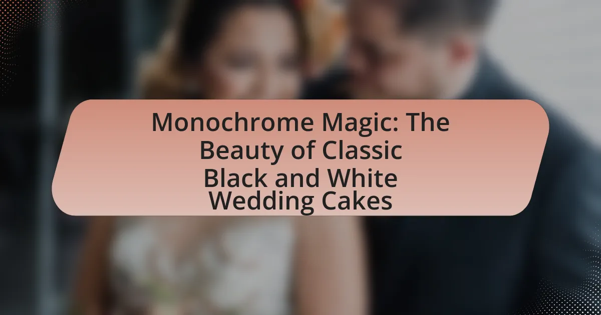 Monochrome Magic: The Beauty of Classic Black and White Wedding Cakes