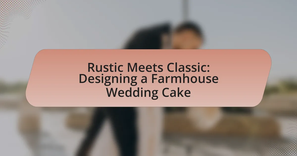 Rustic Meets Classic: Designing a Farmhouse Wedding Cake