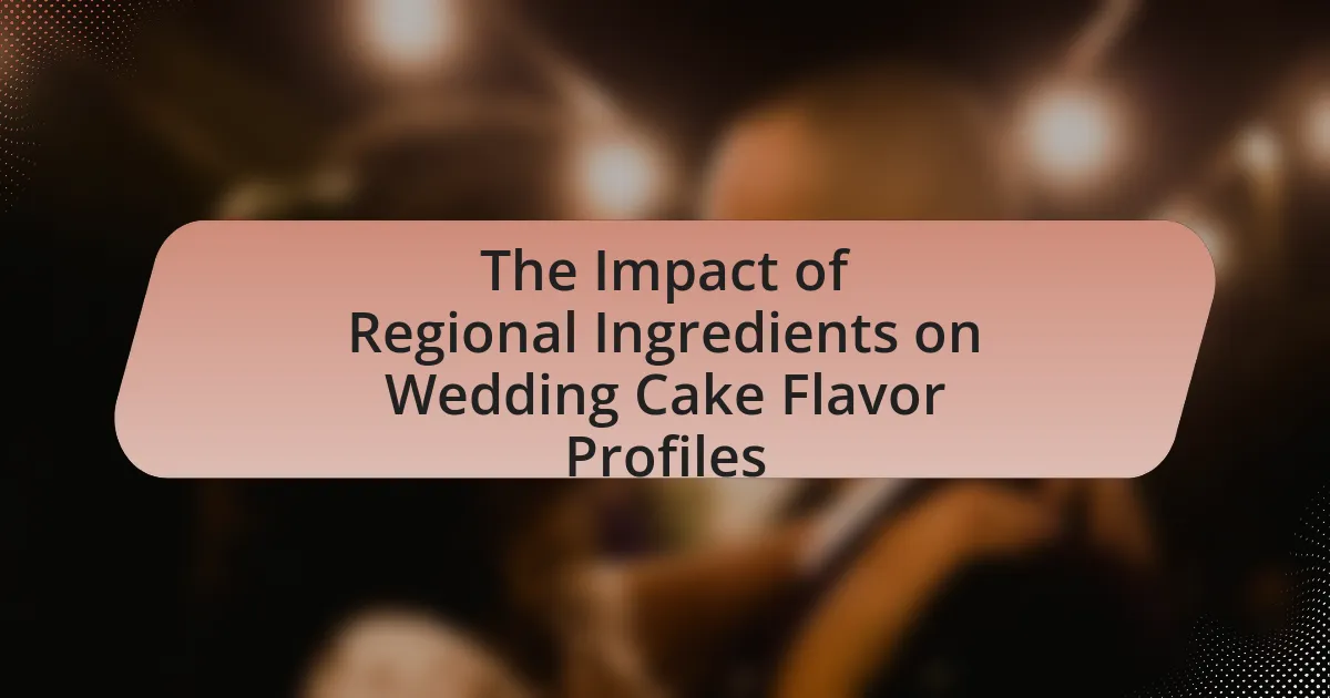 The Impact of Regional Ingredients on Wedding Cake Flavor Profiles