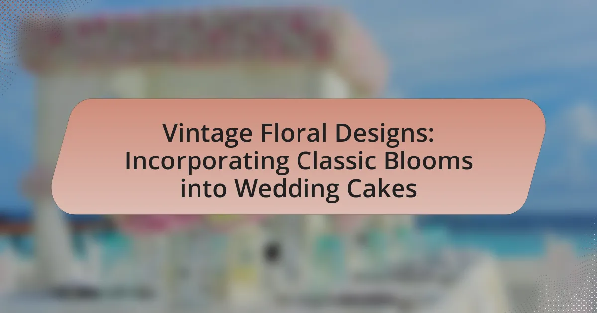 Vintage Floral Designs: Incorporating Classic Blooms into Wedding Cakes