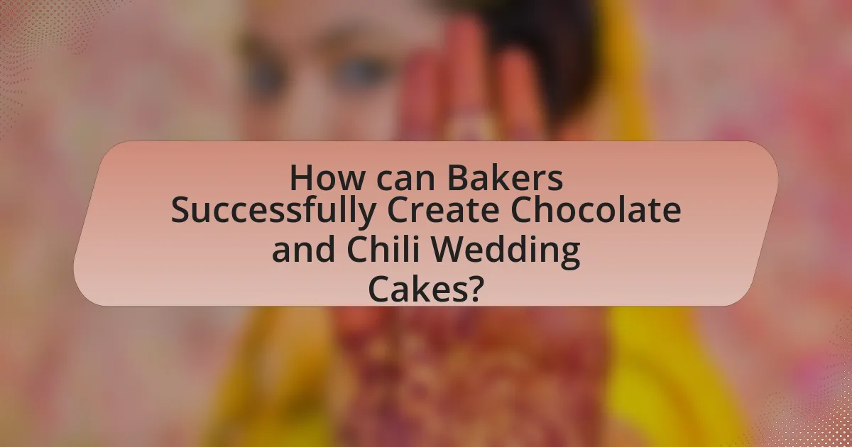 How can Bakers Successfully Create Chocolate and Chili Wedding Cakes?