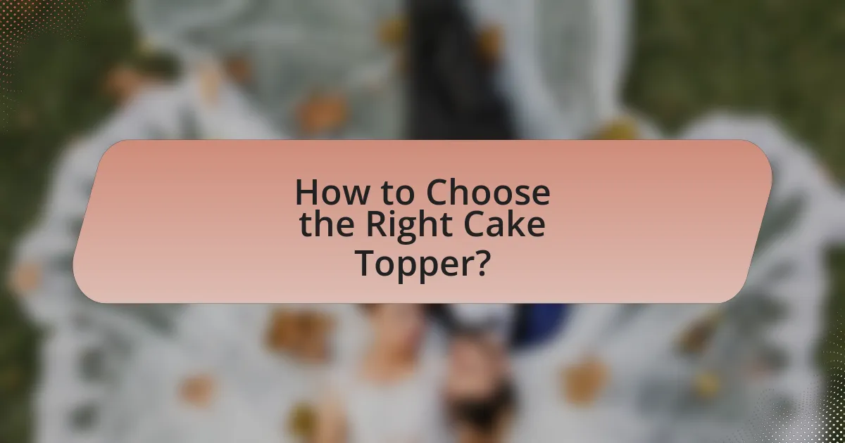 How to Choose the Right Cake Topper?