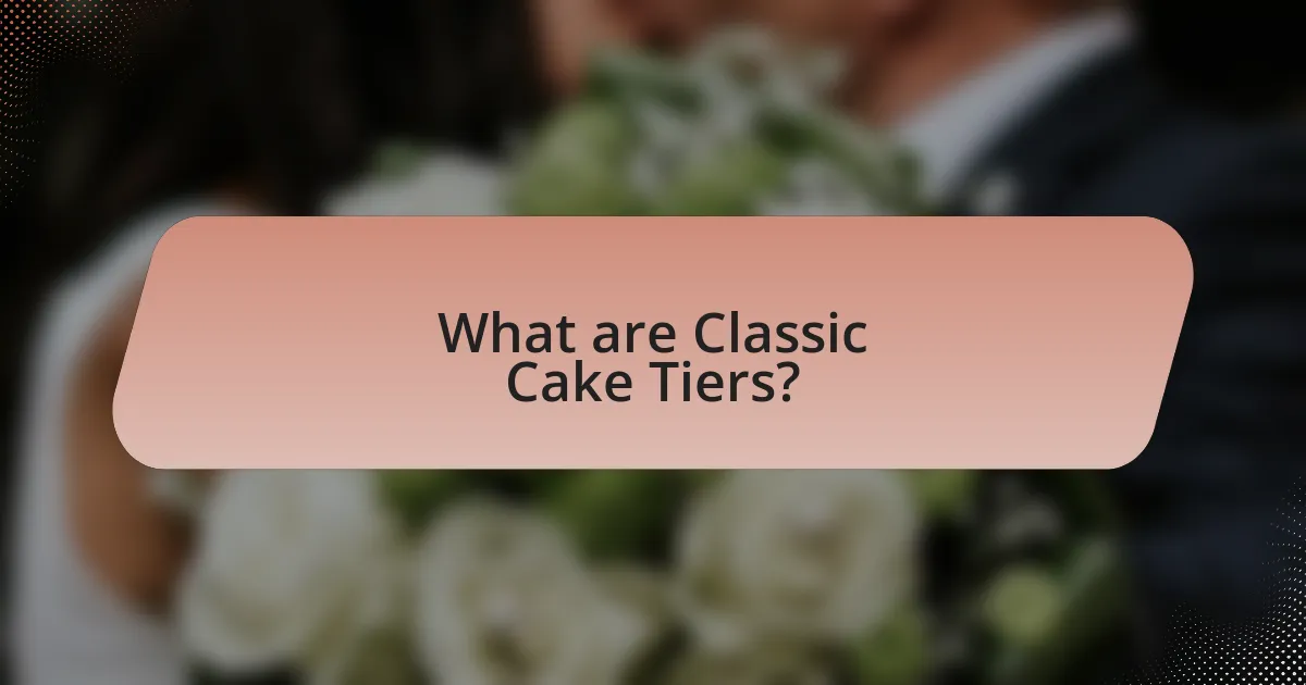 What are Classic Cake Tiers?