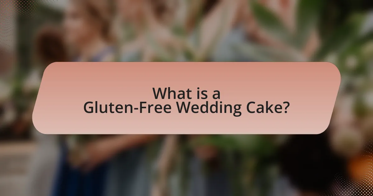 What is a Gluten-Free Wedding Cake?